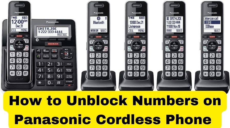 An image showing Panasonic Cordless Phone with Advanced Call Block, Link2Cell Bluetooth, one of the best cordless Panasonic cordless phones