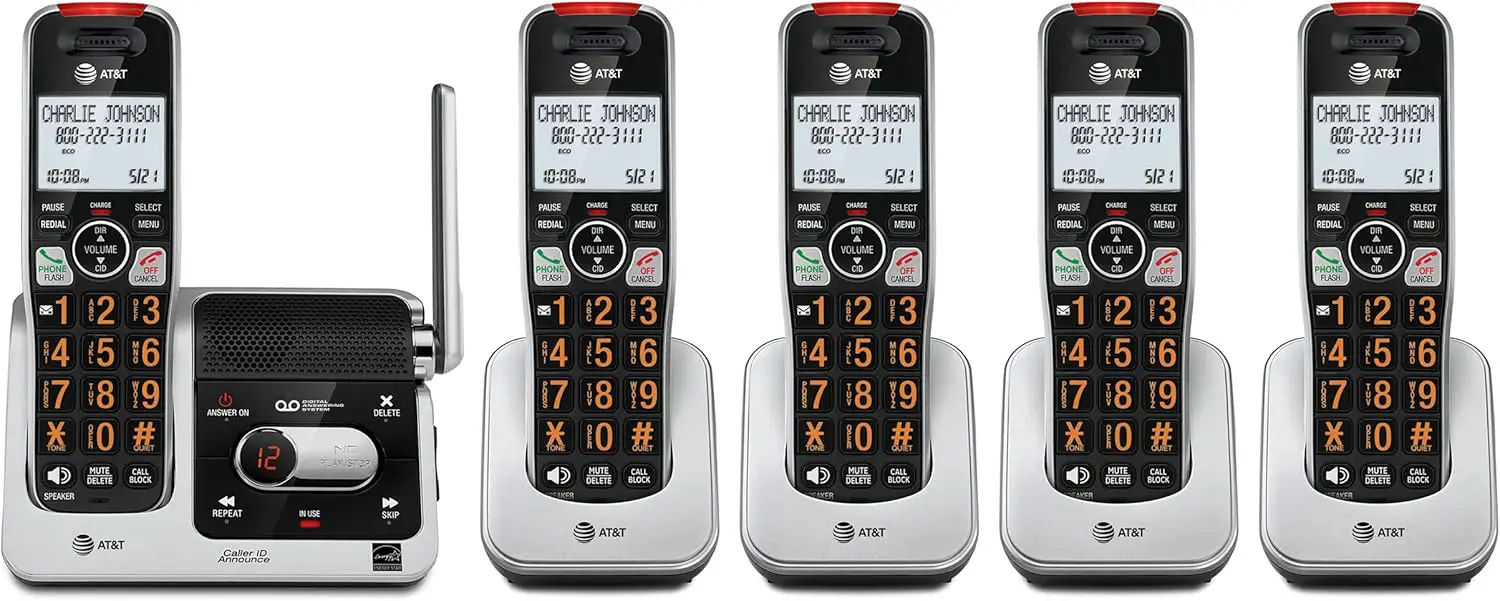 AT&T BL102-5 DECT 6.0 5-Handset Cordless Phone/Amazon