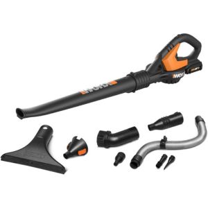 A picture showing WORX WG545.1 20V Power Share AIR Cordless Leaf Blower & Sweeper, one of the best cordless leaf blower 