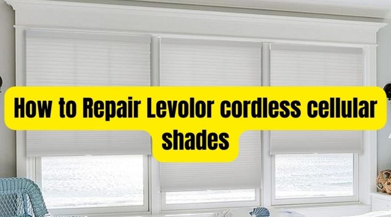 How to Repair Levolor cordless cellular shades