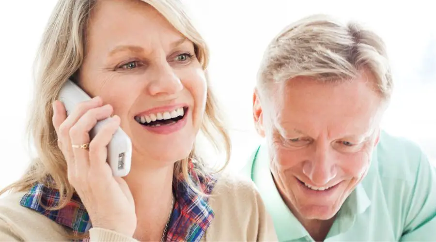 An image showing a family using best cordless phones for seniors 