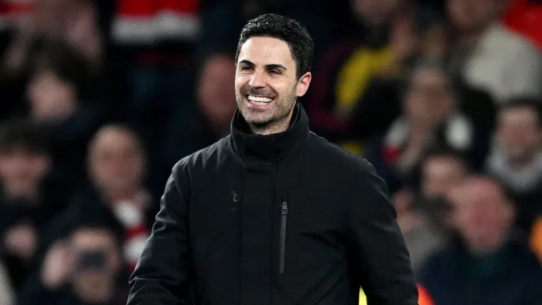 Mikel Arteta after a game/Getty Images